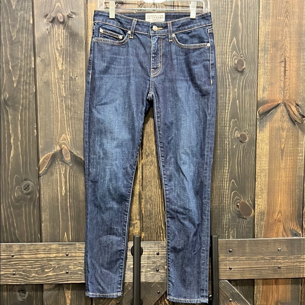 Derek Lam 10 Crosby Devi Mid Rise Skinny Jeans Dark Wash 27 USA Premium Denim